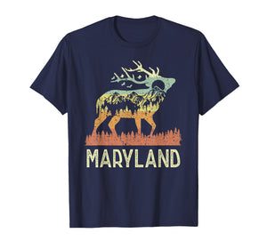Maryland - Vintage Men Women 70s 80s Graphic Cool Nature T-Shirt