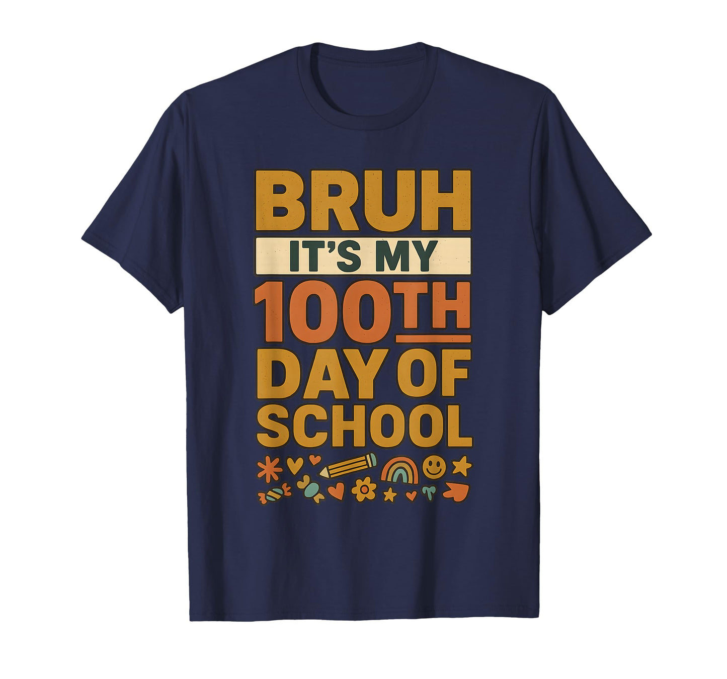 Cute First 100 Days of School Kindergarten Teacher Preschool T-Shirt