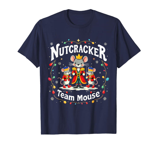 Christmas Nutcracker Team Mouse Funny Soldier Xmas Pajamas T-Shirt