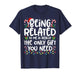 Being Related to Me Funny Christmas Family Xmas Pajamas T-Shirt