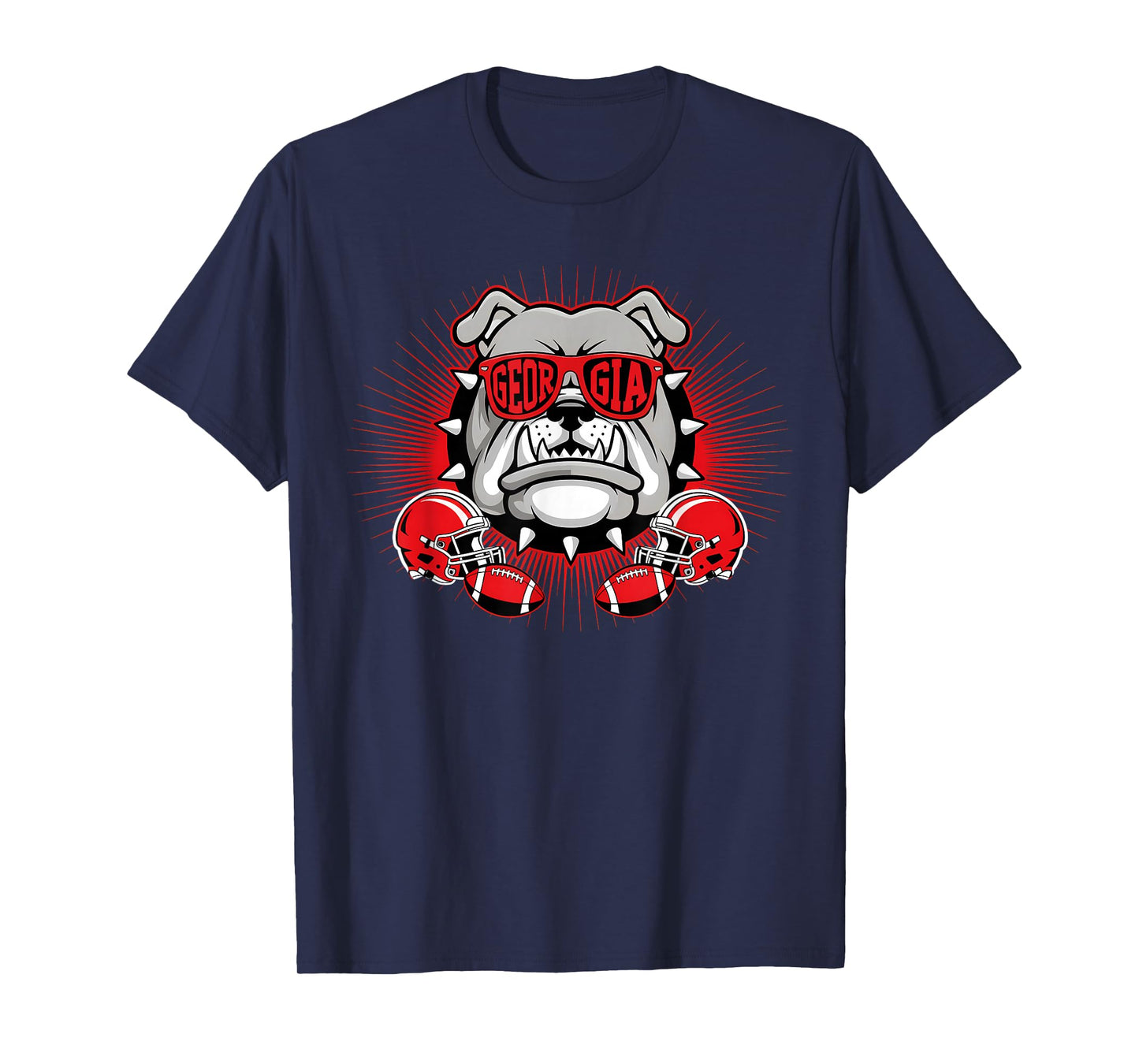 Retro GA Georgia Dog Sport Lovers Tee for Men Women Kids T-Shirt