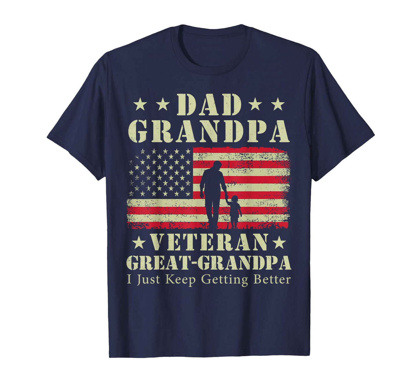 Dad Grandpa Veteran Great Grandpa T-Shirt