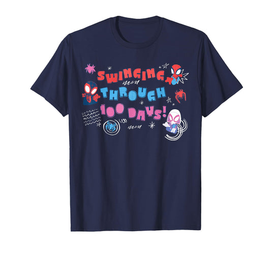 Marvel Spider-Man & Friends 100 Days of School 100th Day T-Shirt