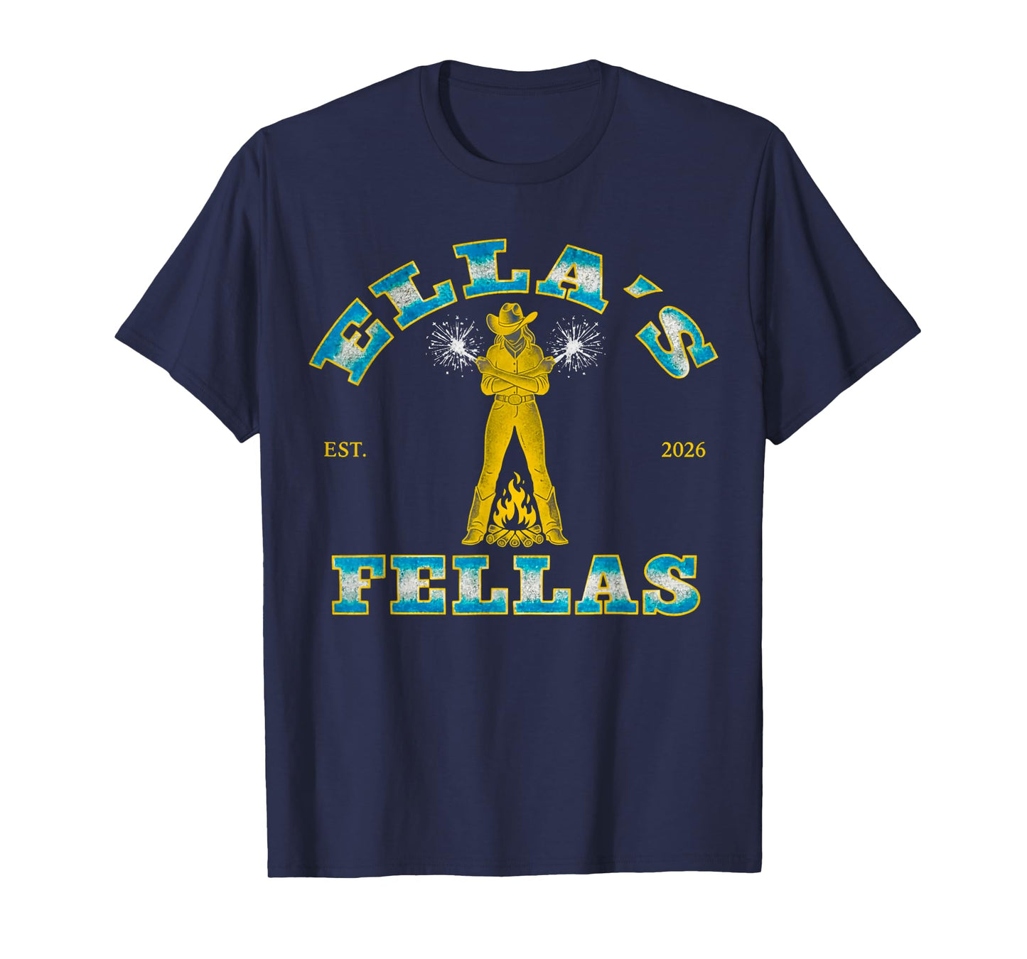 Ellas Fellas Vintage Matching Squad for Men Women T-Shirt