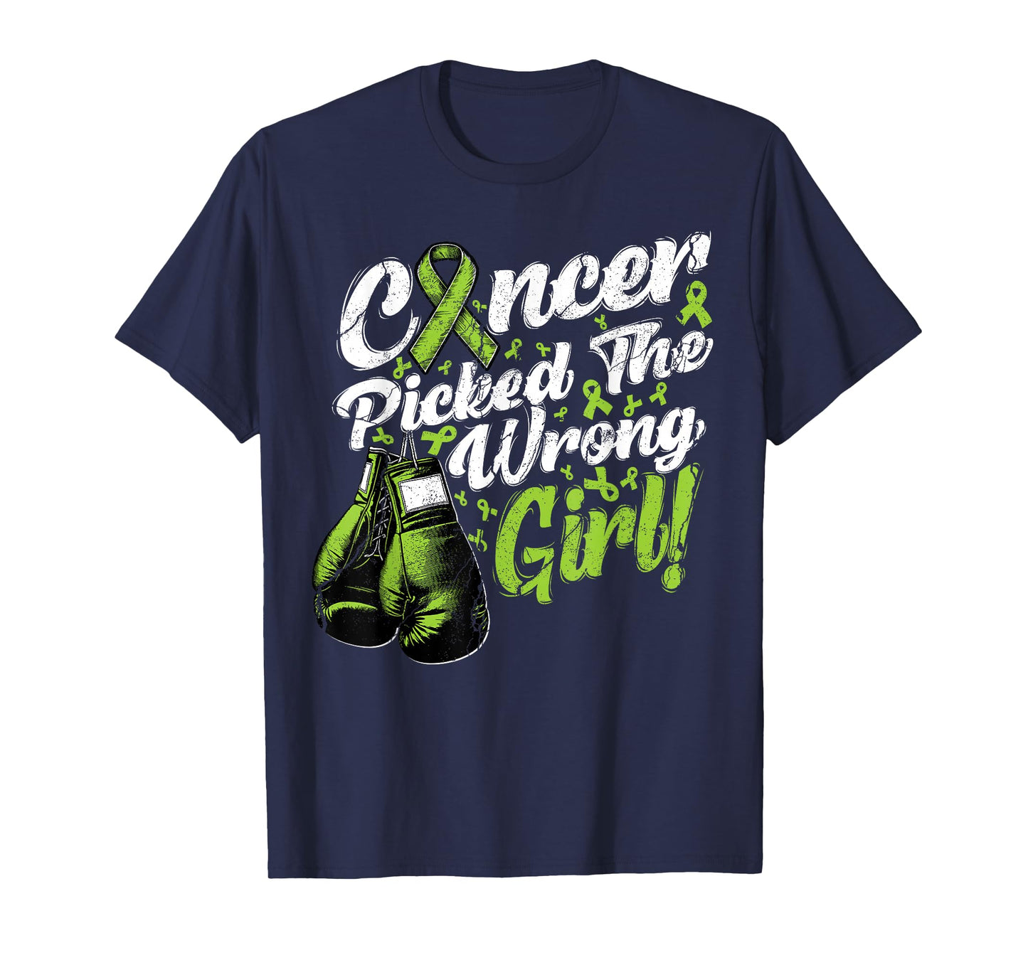 Lymphoma Cancer Picked The Wrong Girl Awareness Support T-Shirt