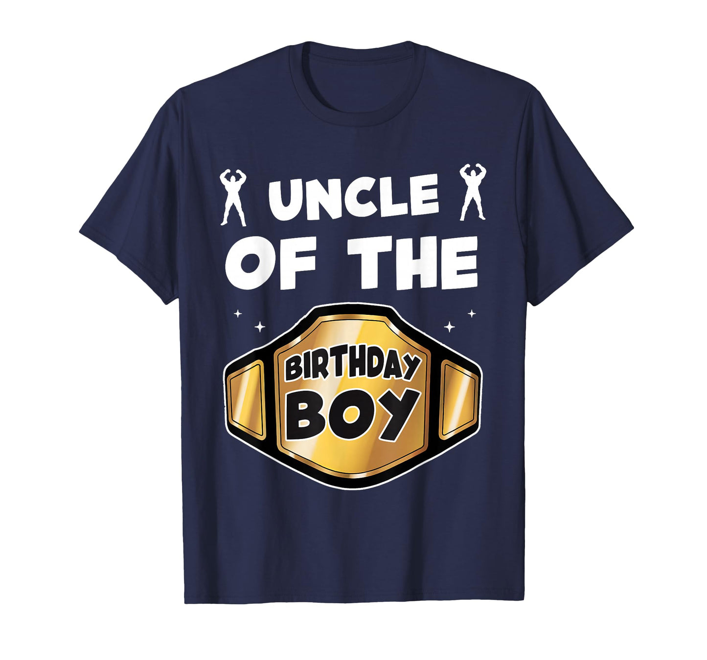 Uncle of The Birthday Boy Wrestling Belt Birthday Kids Boys T-Shirt