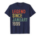 Legend Since January 1999 27th Birthday Gifts 27 Year Old T-Shirt