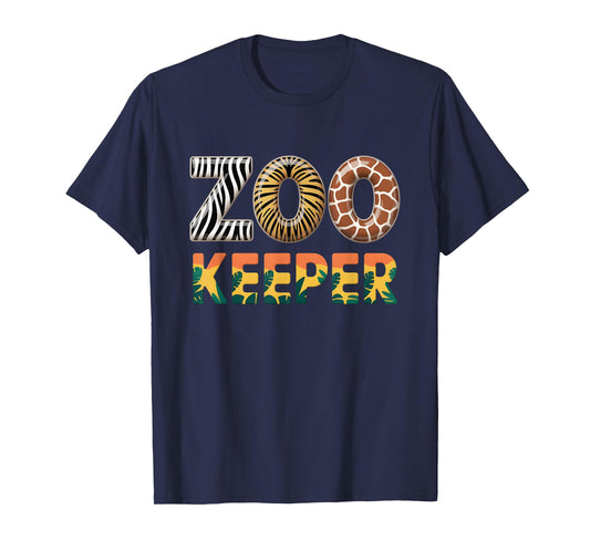 Zoo Keeper Costume Adult Halloween Party Safari Zookeeper T-Shirt