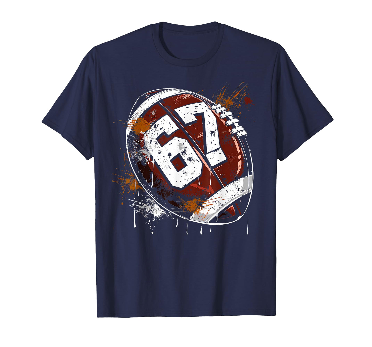 Football 67 Six Seven Alpha Slang 6 7 Meme Kids Teachers Boy T-Shirt