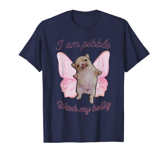 I Am Pibble Wash My Belly Pibble Meme Funny Dog Brainrot T-Shirt