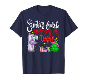 Santa’s Favorite Mammography Tech Christmas Mammo Tech X-Ray T-Shirt