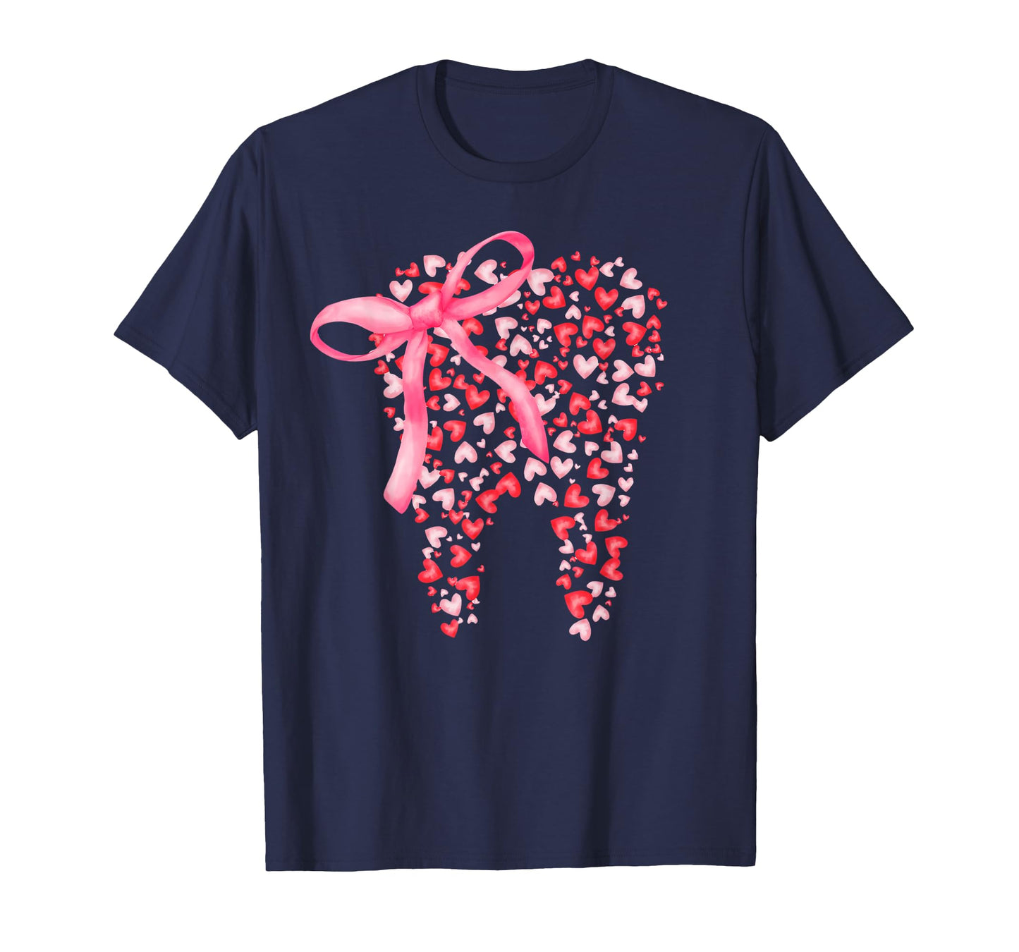 Dental Squad Valentines Cute Heart Teeth Dental Hygienist T-Shirt