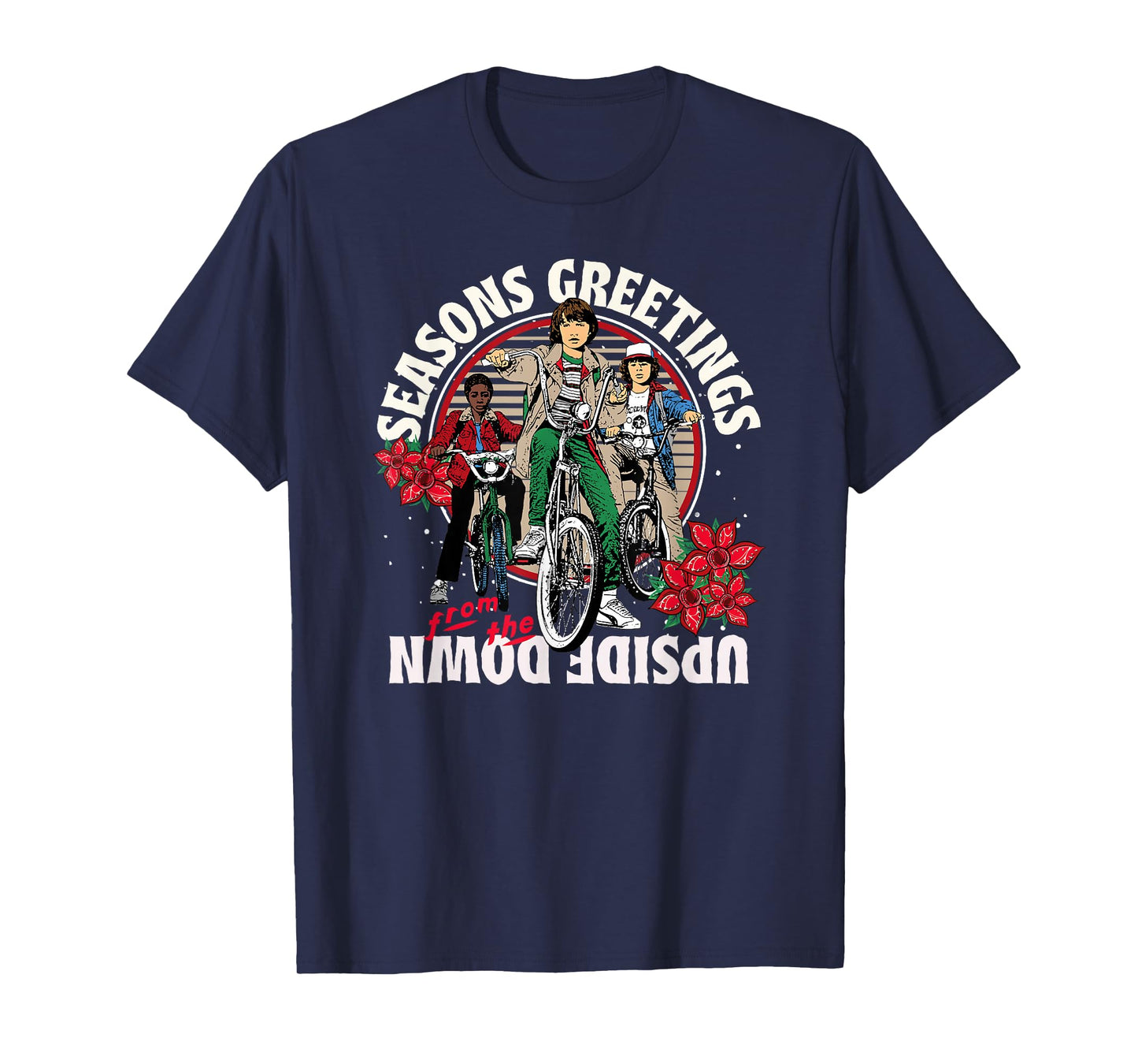 Stranger Things Christmas Greetings from The Upside Down T-Shirt
