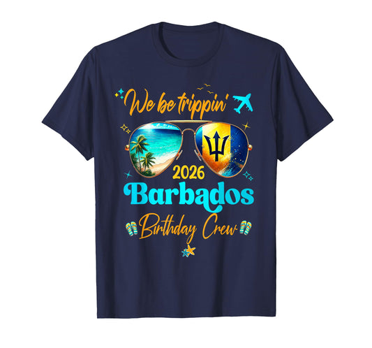 Barbados Vacation 2026 Straight Trippin' Birthday Cruise T-Shirt