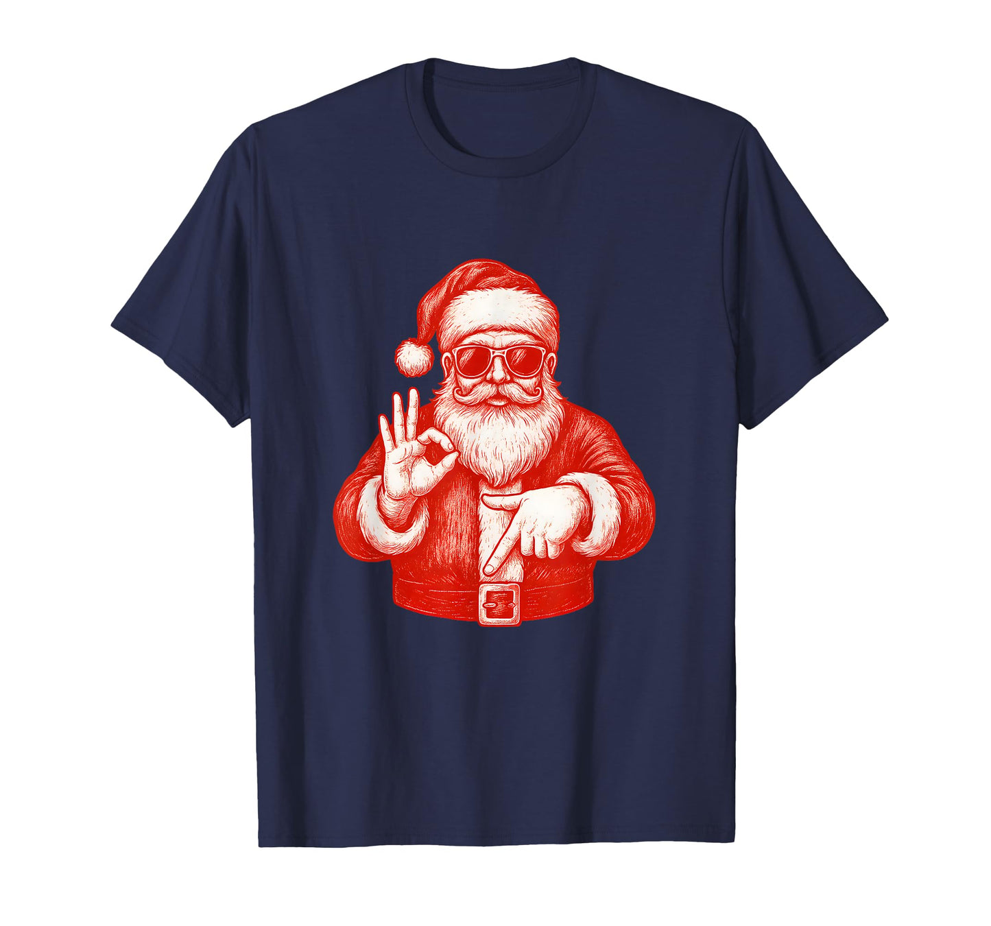 Funny Santa 6 7 Meme Design | Christmas Math Humor T-Shirt
