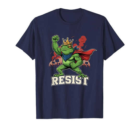 Funny Resist Frog Portland Frog Protest No Kings in America T-Shirt