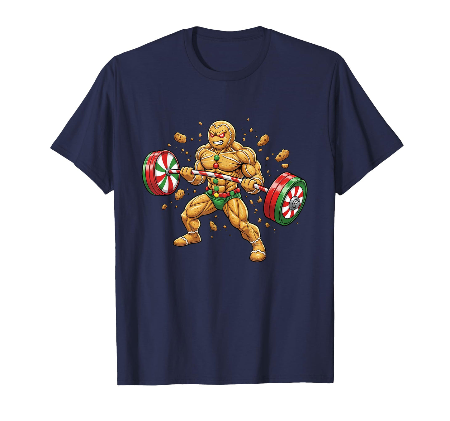 Christmas Gym Gingerbread Gingershred Xmas Workout Men Women T-Shirt