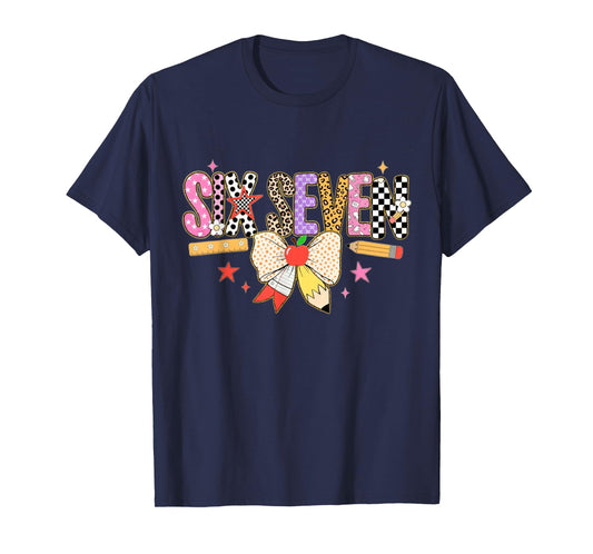67 Shirt for Teachers 67 Meme Women Teacher Six Seven T-Shirt