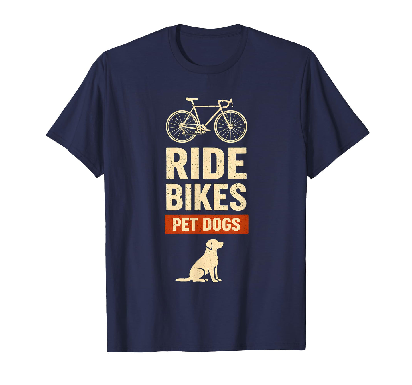 Ride Bikes Pet Dogs Bicycle Cycling Biking Dog Lover T-Shirt