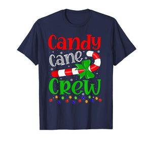 Candy Cane Crew Christmas Family Matching Funny Xmas Pajamas T-Shirt