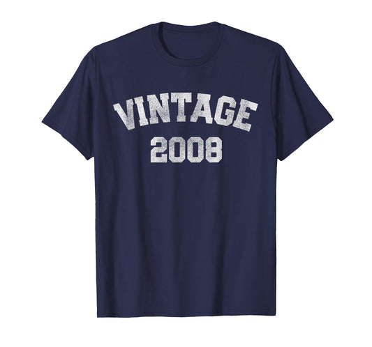 2008 18th Birthday Men Women 18 Years Old - Vintage T-Shirt