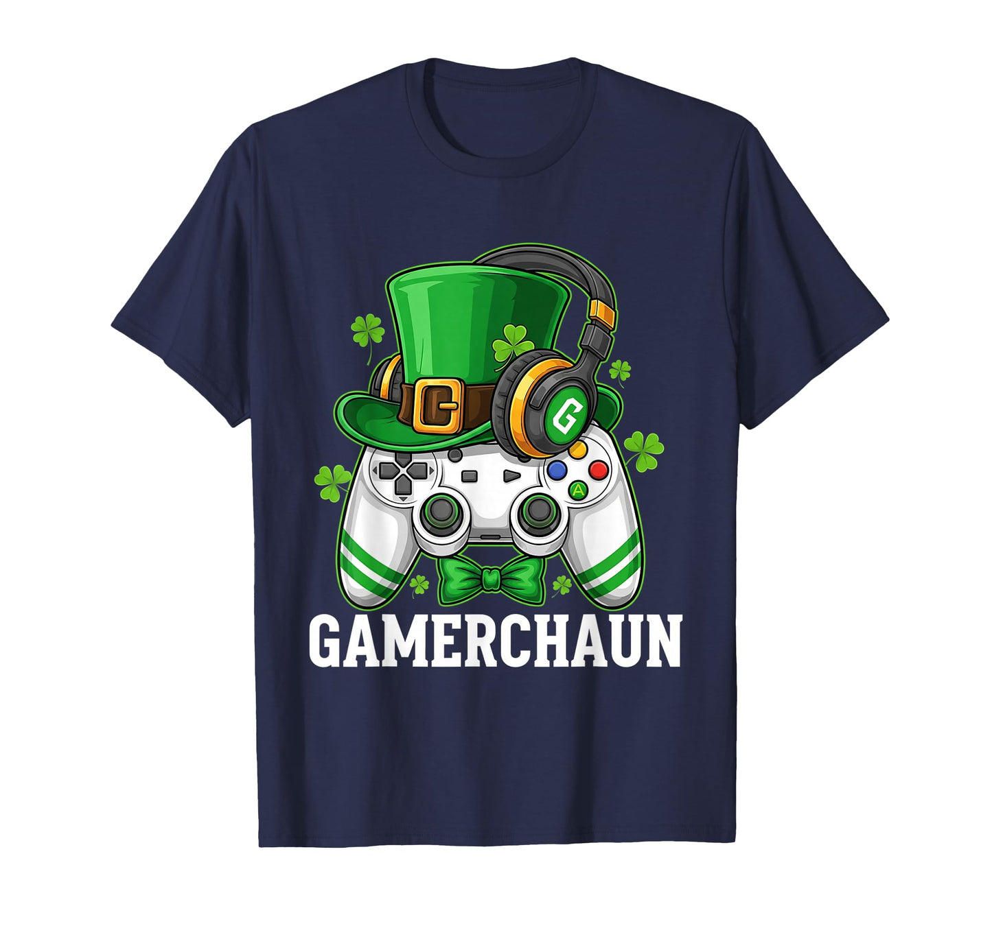 Leprechaun St Patricks Day Game Controller Gamer Boys Kids T-Shirt
