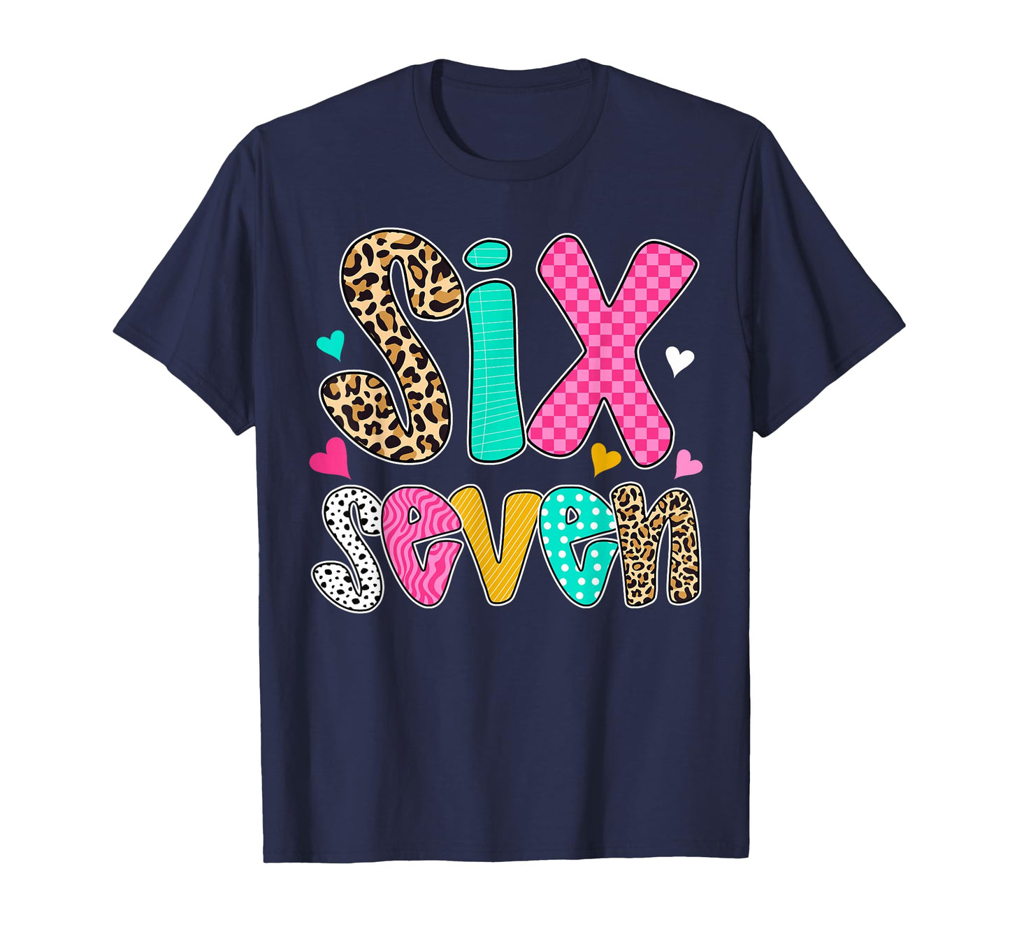 Funny Six Seven 6 7 Meme Teacher Design for Men Women Girls T-Shirt