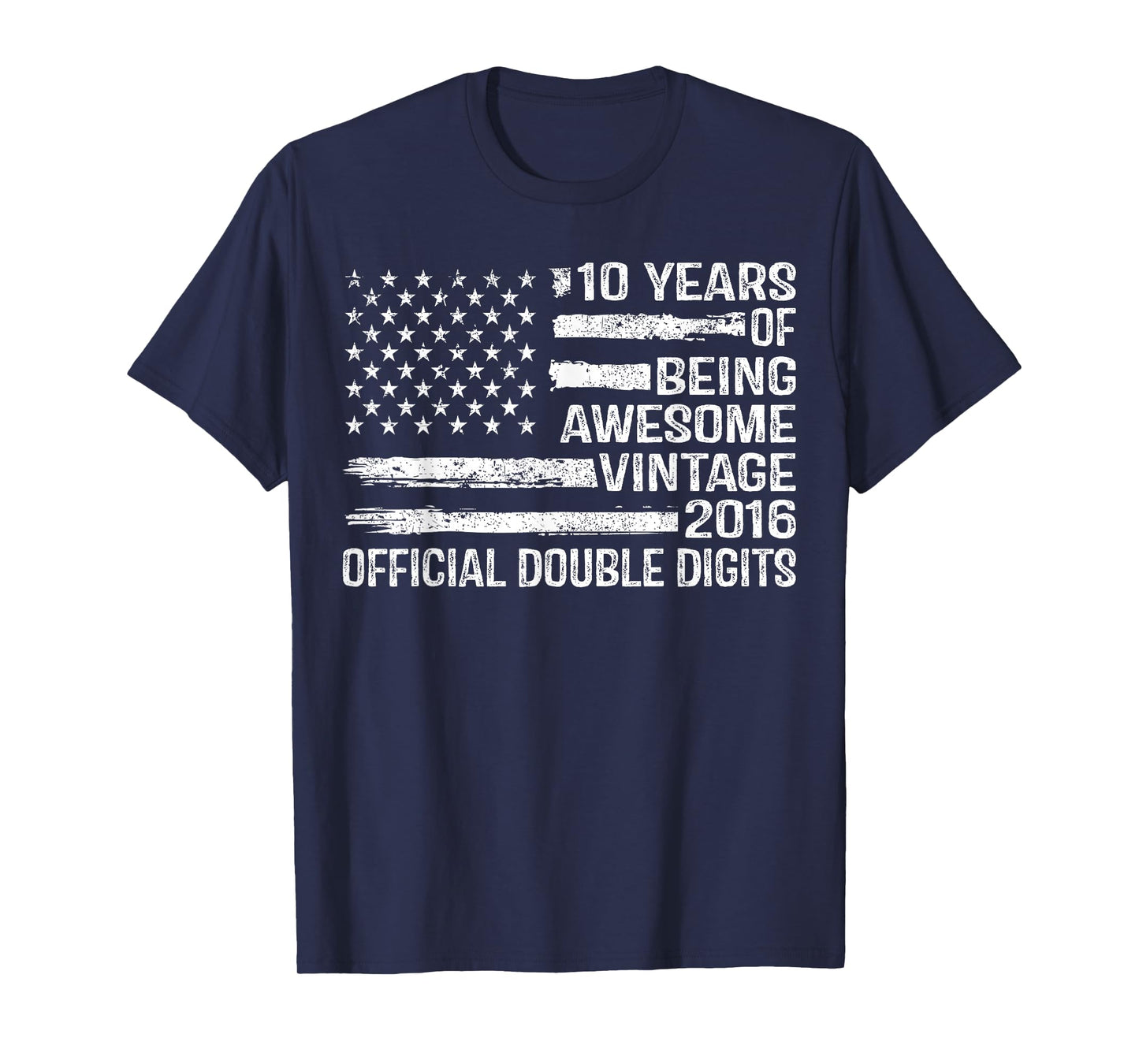 10 Years Old Birthday Official Double Digits 10th Birthday T-Shirt