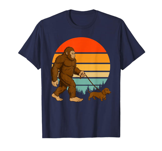 Bigfoot Dachshund Weiner Dog T-Shirt