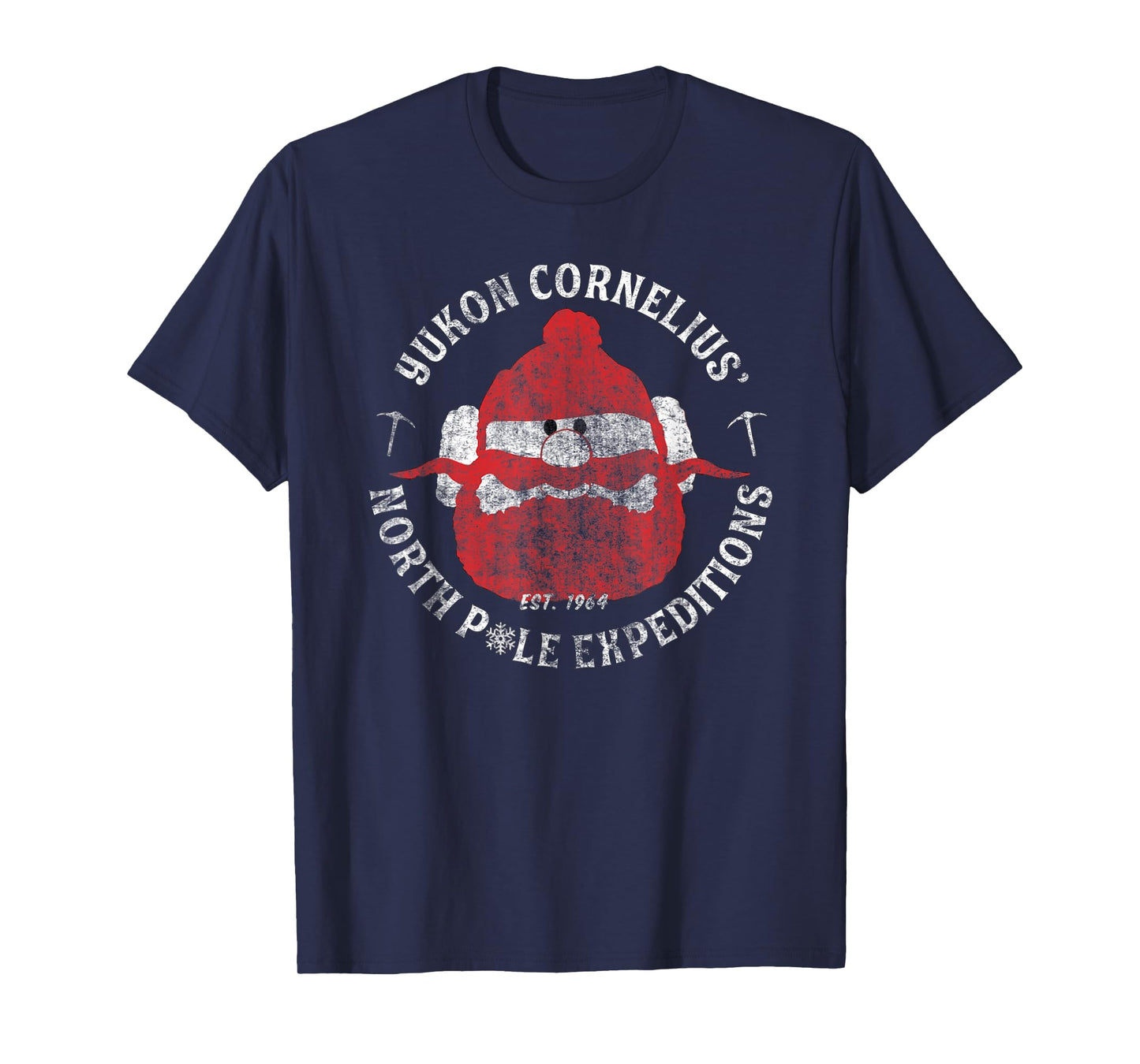 Christmas Explorer Vintage Throwback Cartoon T-Shirt
