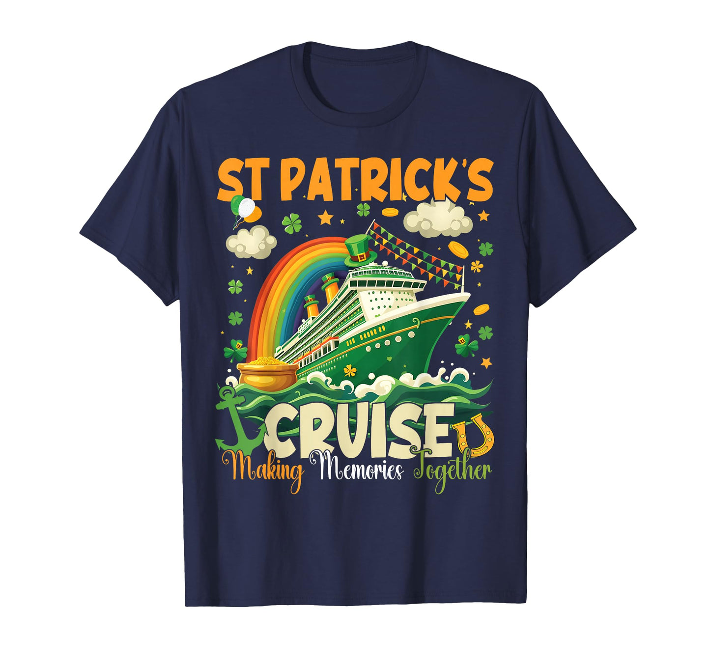 St Patrick's Day Cruise Squad 2026 Funny Family Matching Tee T-Shirt