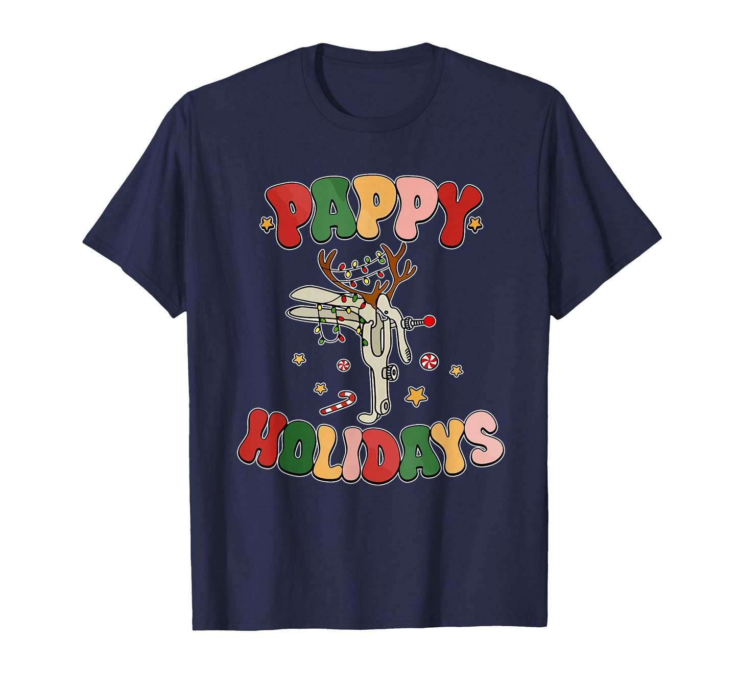 Pappy Holiday Reindeer Speculum Nurse Gynecologist Christmas T-Shirt