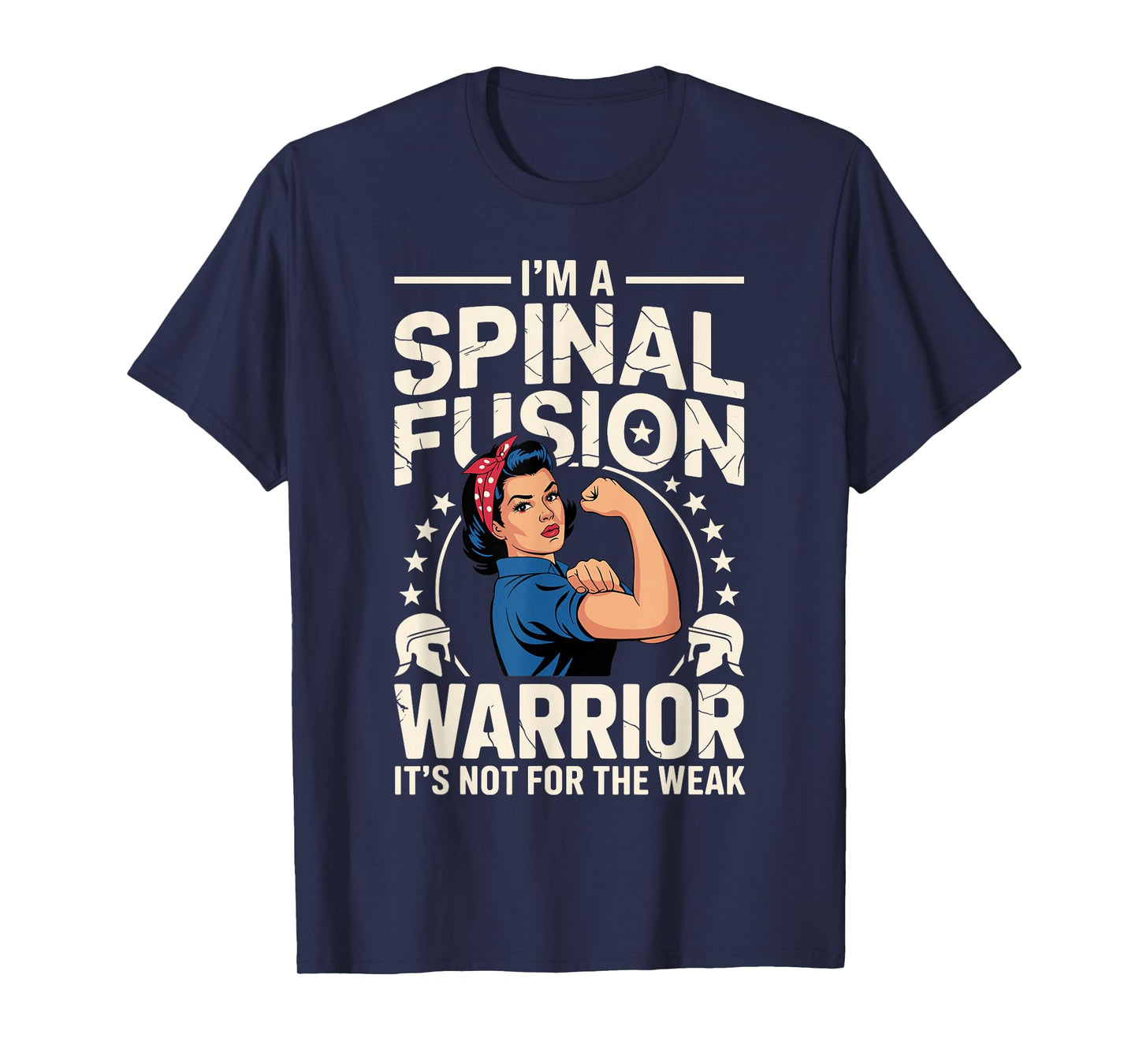 Spinal Fusion Art for Women Girls Scoliosis Spine Surgery T-Shirt
