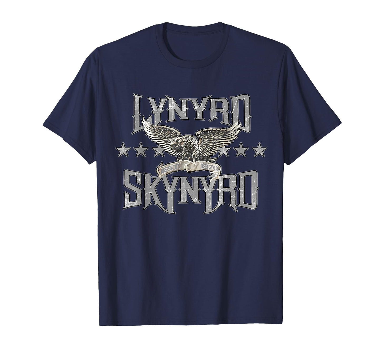 Lynyrd Skynyrd Est 1970 Eagle Retro Rock Band Biker Festival T-Shirt
