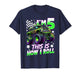 Kids 5 Year Old Monster Truck 5th Birthday Party Boy Bday T-Shirt