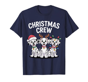 Christmas Crew Xmas Puppy Spot Dog Funny Christmas Dalmatian T-Shirt