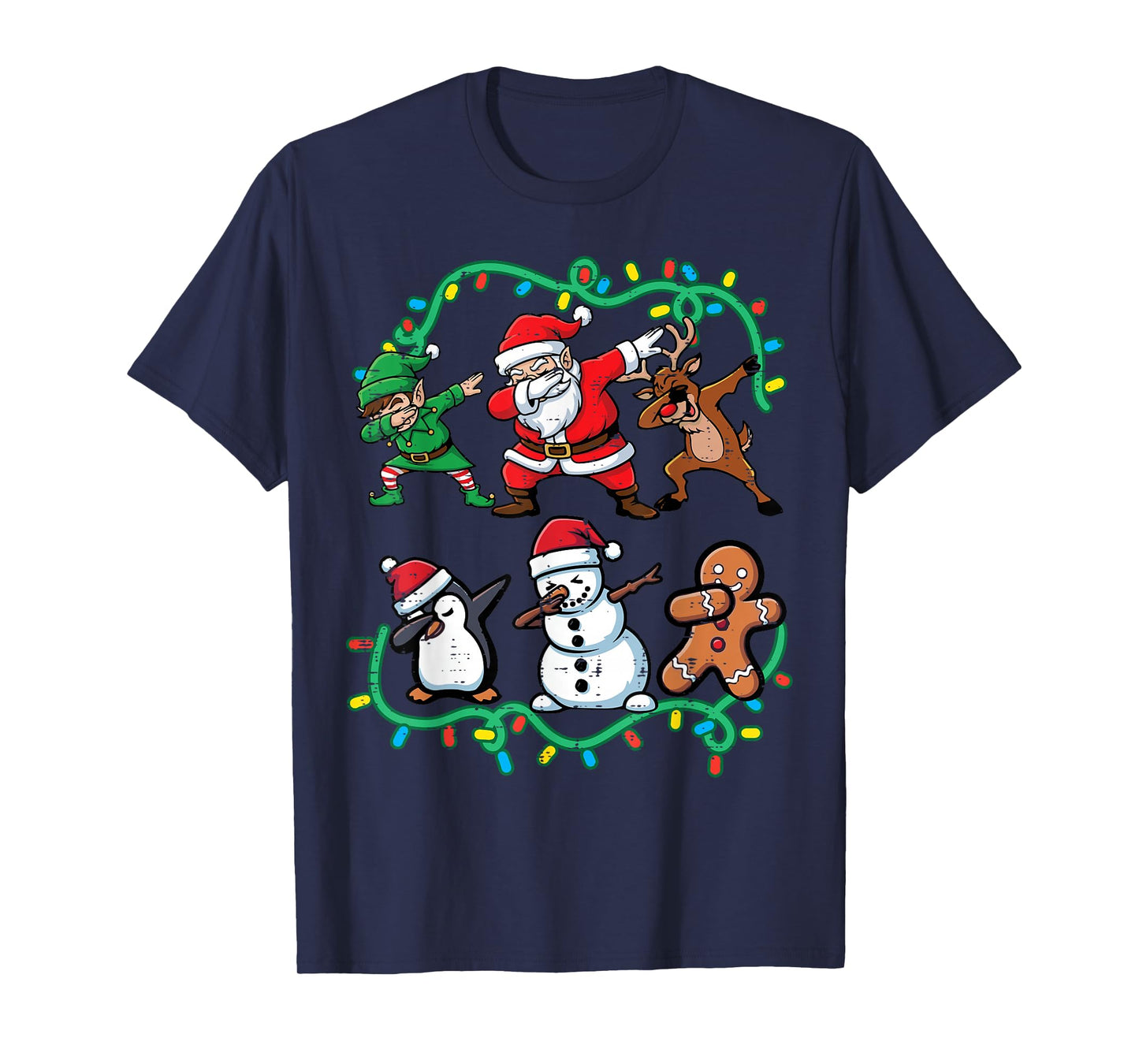 Christmas Santa Elf Reindeer Dab Xmas Dance Boys Girls Kids T-Shirt