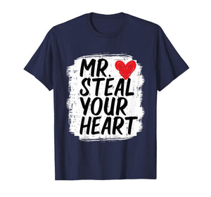 Kids Valentines Day Mr Steal Your Heart Cute Toddler Boys Kids T-Shirt