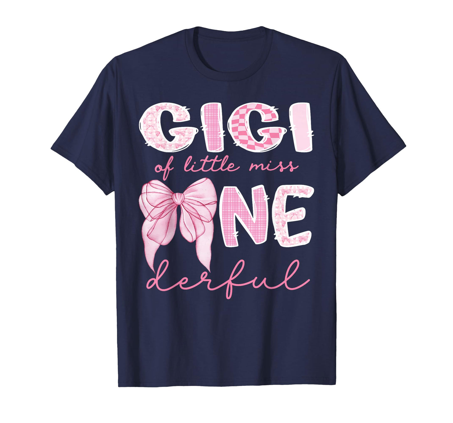 Gigi of Little Miss Onederful First Birthday Girl Bow T-Shirt