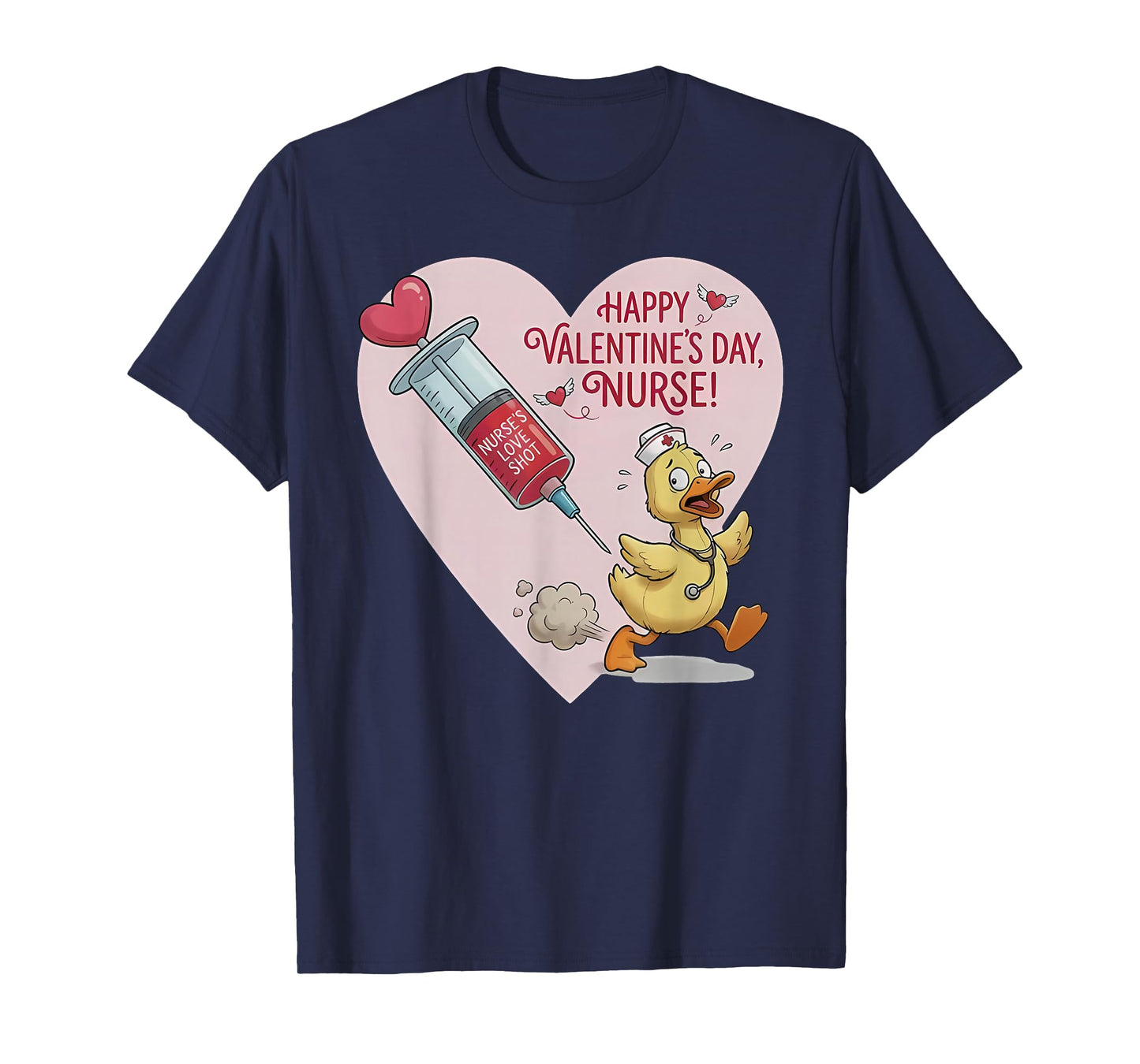 Happy Valentine’s Day Nurse Funny Goose Nurse T-Shirt
