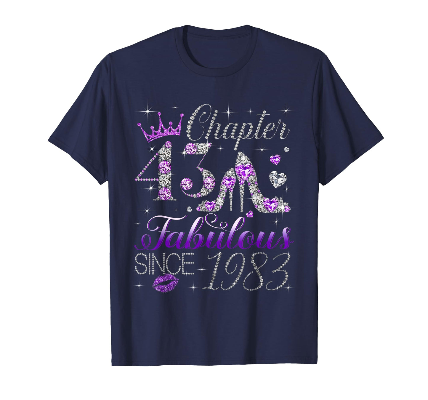 Chapter 43 Fabulous Since 1983 43rd Birthday Women Girls T-Shirt