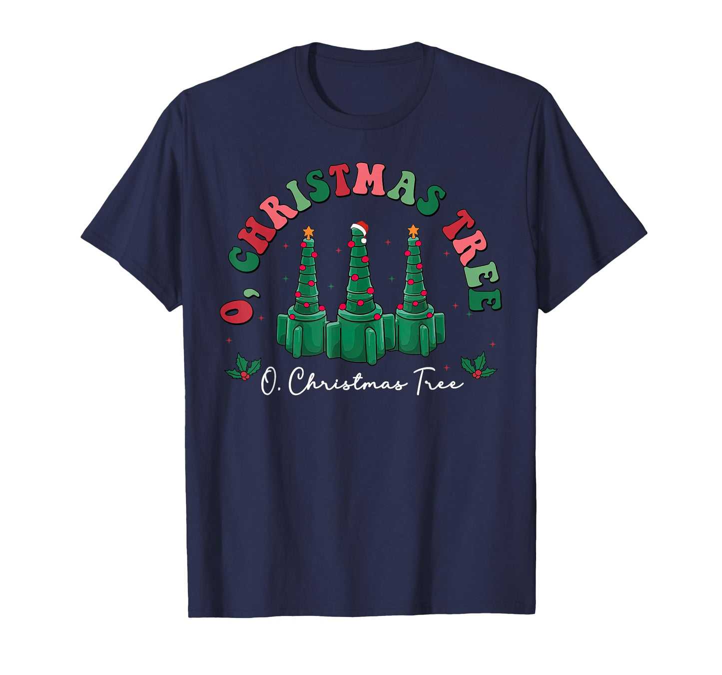 O' Christmas Tree Respiratory Therapy Therapist Xmas RT Care T-Shirt