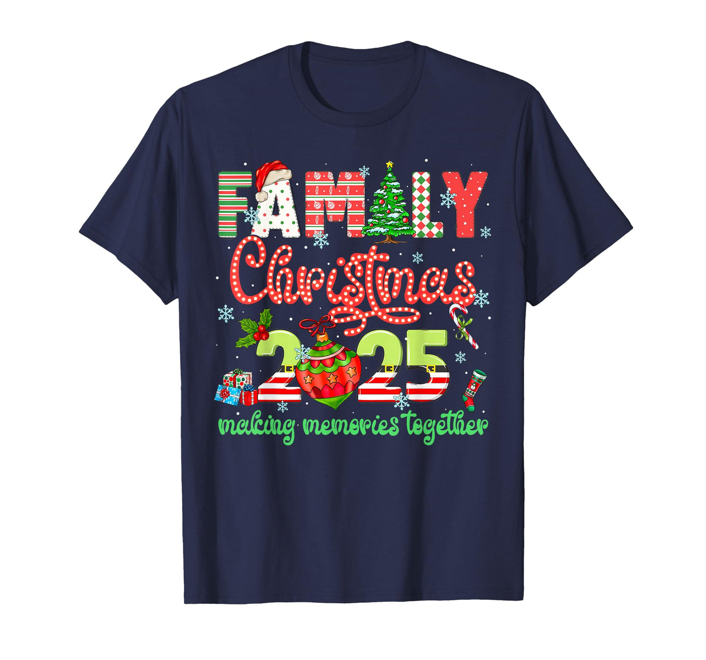 We are Family Christmas 2025 Matching Pajamas Men Women Kids T-Shirt