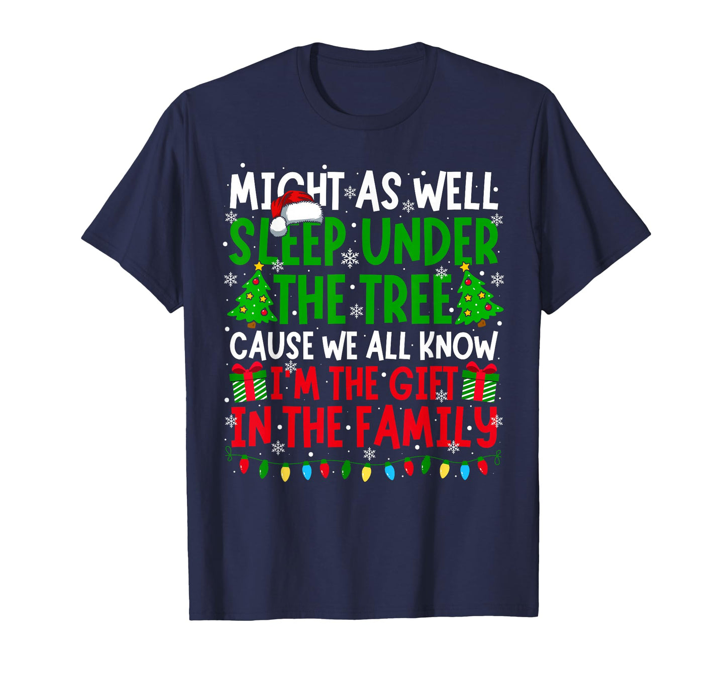 Funny Christmas Saying Retro Xmas Sarcastic Men Women Kids T-Shirt