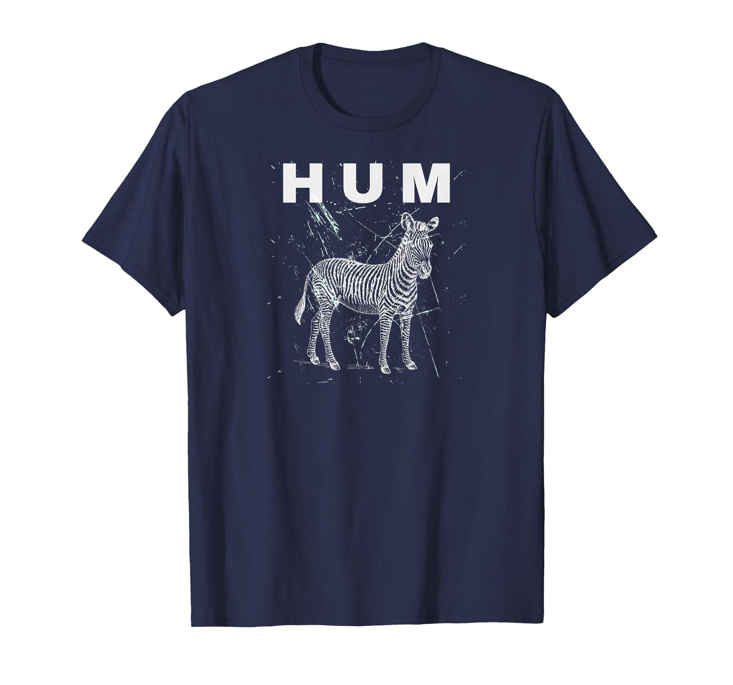 Vintage Animal Lover HUM Funny Retro Design Zebra Meme T-Shirt