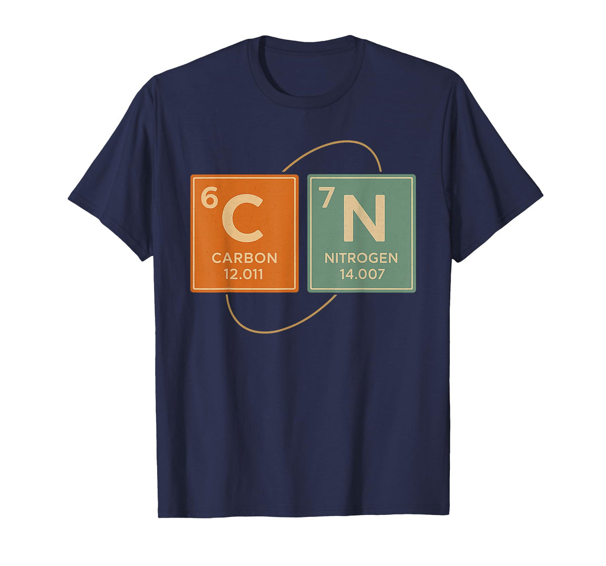 Retro Funny 6 7 Carbon Nitrogen Periodic Design T-Shirt