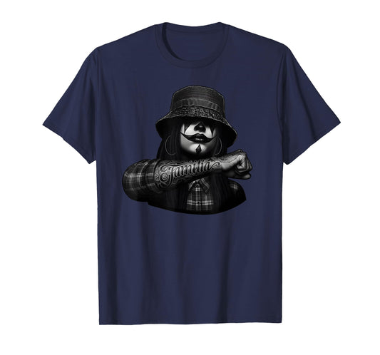 Familia Chicano Tattoo Cholo Clown Chicana Payasa T-Shirt
