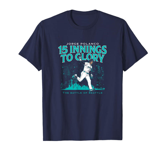 Jorge Polanco - 15 Innings to Glory - Seattle Baseball T-Shirt