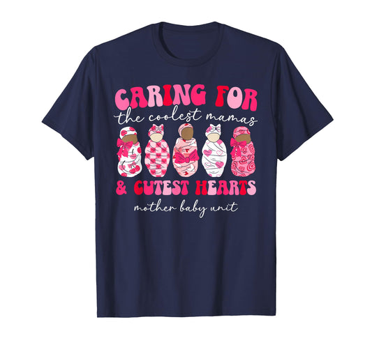 Mother Baby Nurse Valentine Postpartum Nurse Valentines Day T-Shirt