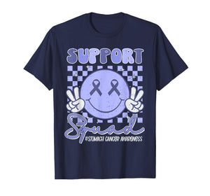 Support Stomach Cancer Awareness Ribbon Periwinkle Blue T-Shirt